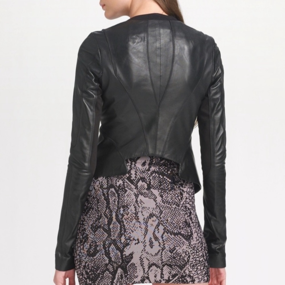 BCBG Max Azria leather jacket XS